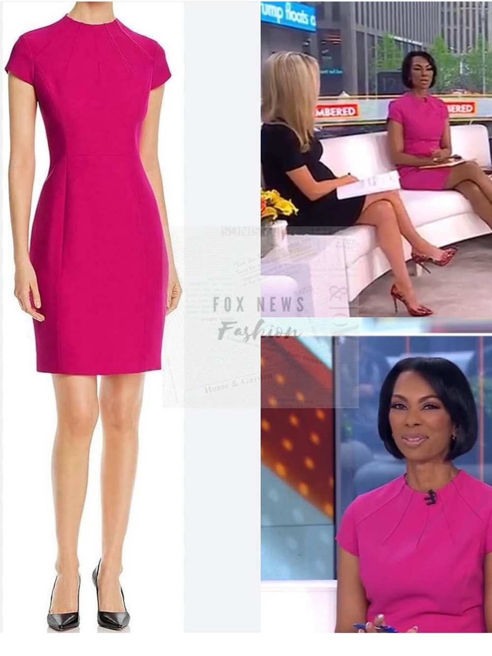 NEW🌸Elie Tahari Ellie Crepe Sheath Dress in Peony $395
